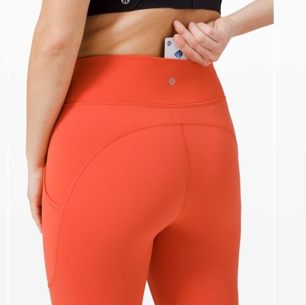 Lululemon Invigorate High Rise Tight 25" Size 4 in Brick